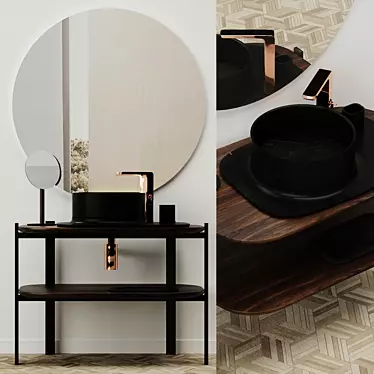 Balda Collection: Elegant Bathroom Furniture 3D model image 1 