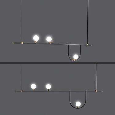Yanzi Pendant Light: Modern and Elegant Design 3D model image 1 