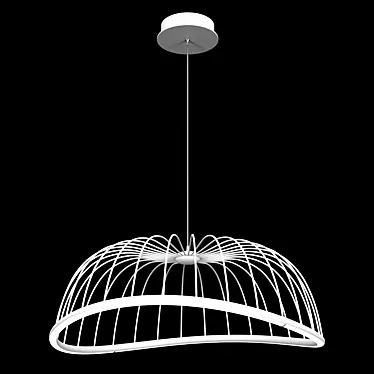 Celeste Chandelier: Elegant Lighting Fixture with LED Lights 3D model image 1 