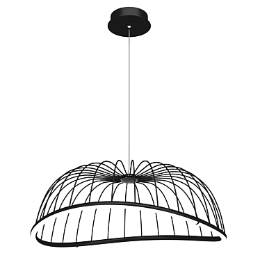 Celeste Chandelier: Elegant and Adjustable Lighting 3D model image 1 