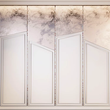 Elegant Decorative Panel - Perfect for Modern Interior 3D model image 1 