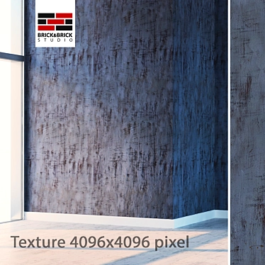 High Detailed Seamless Metal Texture 3D model image 1 