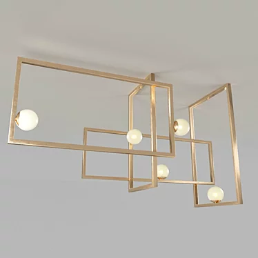 Venicem 48.040: Stylish Art Deco Ceiling Light 3D model image 1 
