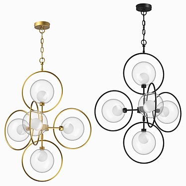 Luxury Alfa Lightstar Chandelier 3D model image 1 