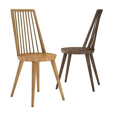 Elegant Windsor Chair: Classic Design 3D model image 1 
