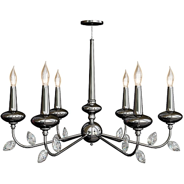 Elegant Crystal Chandelier: CANDELA_5 3D model image 1 