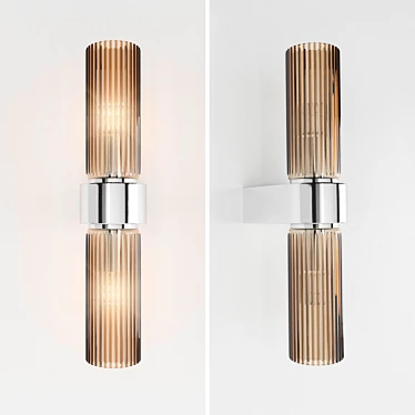 Antoniolupi Rondo: Elegant Chrome Wall Sconce 3D model image 1 