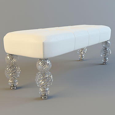 Elegant Seguso Mori Ottoman 3D model image 1 