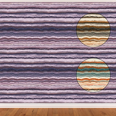 Seamless Wallpaper Set (3 Colors) 3D model image 1 