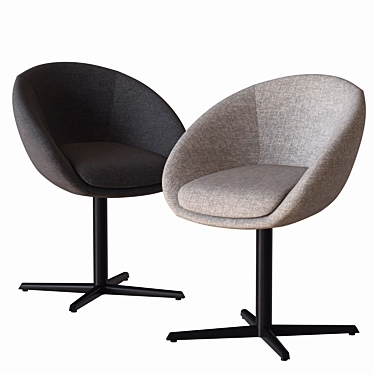 Minotti Russell Chair: Sleek 3D Design 3D model image 1 