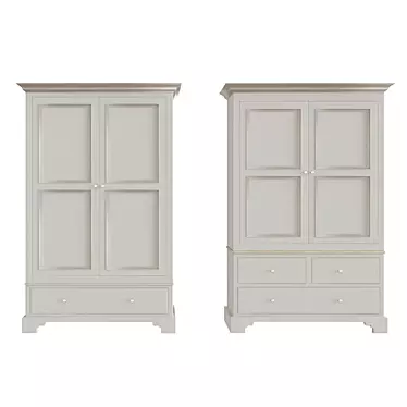 Chichester Wardrobe: Elegant and Spacious 3D model image 1 