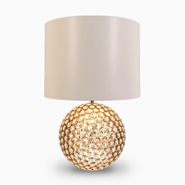 Elegant Anenome Ball Accent Lamp 3D model image 1 