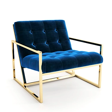 Goldfinger Lounge Chair | Jonathan Adler | Stylish Comfort 3D model image 1 