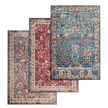 Title: Premium Quality Carpets Set 3D model image 1 