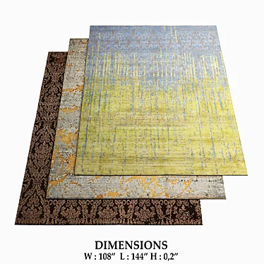 Erased Classic Rugs: Roma, Alcaraz Sky, Alcaraz 3D model image 1 