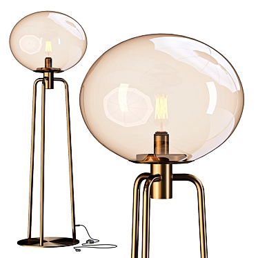 Globo Floor Lamp: Timeless Elegance 3D model image 1 