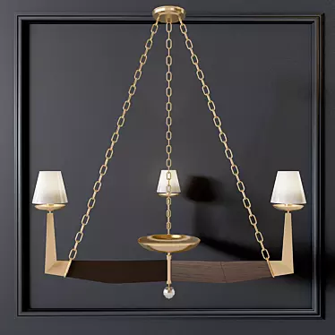 Sleek Elegance: Modern Chandelier 3D model image 1 