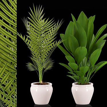 Elegant Greenery for Your Space 3D model image 1 