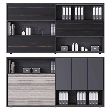 Stylish LAS ELITE Cabinets 3D model image 1 