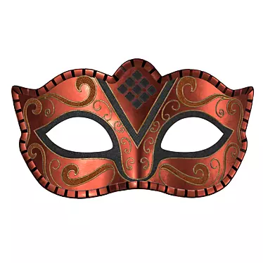 Festive Carnival Mask 3D model image 1 