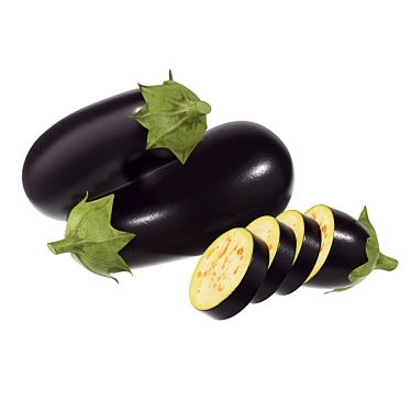 Eggplant - High-Quality PBR Textures 3D model image 1 