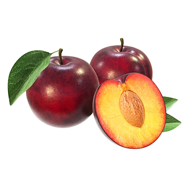 Luscious Plums: Vibrant and Realistic 3D model image 1 