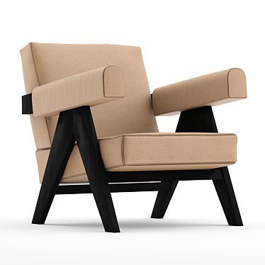 Cassina Capitol Armchair: 3ds MAX + Vray 3D model image 1 