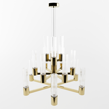 Infinity Chandelier: Ilfary Factory, Art.14561 H15+1 3D model image 1 