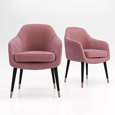 Modern Elegance: Bernadette Dining Chair 3D model image 1 