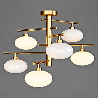 Elegant Italux Fiorenzo Ceiling Lamp 3D model image 1 