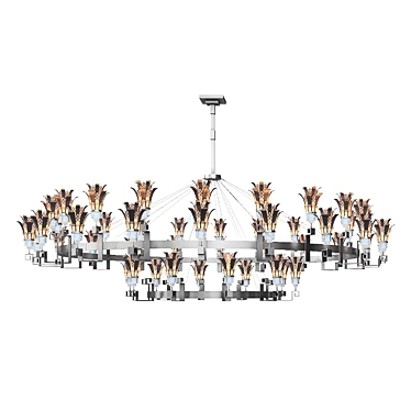 Glamour Crystal Chandelier 3D model image 1 