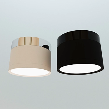 Modern LED Ceiling Light: Black/White ELEKTROSTANDART 3D model image 1 