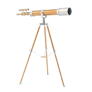 Classic Vintage Telescope - Explore the Universe 3D model image 1 