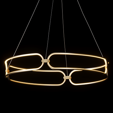 Sleek Chain Pendant Light - Maytoni Modern 3D model image 1 