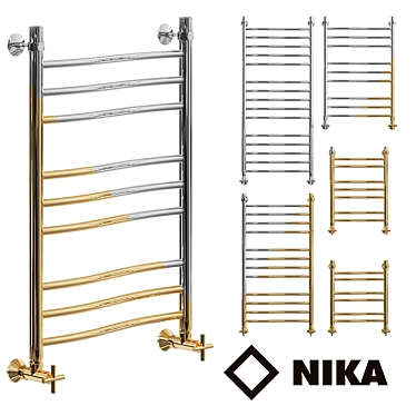 Luxury Heated Towel Rail by Nike LV 3D model image 1 