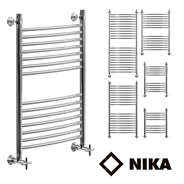 Stylish Heated Towel Rail by Nick LD 3D model image 1 