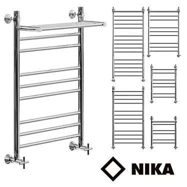 Nick LP_ (g2) _VP Heated Towel Rail - Stylish and Customizable 3D model image 1 