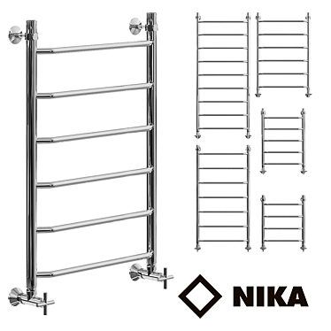 Nike LT's Heated Towel Rail: Russian-Made Luxury 3D model image 1 