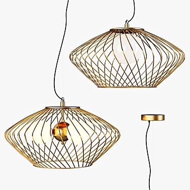 Italux Zeno: Stylish Pendant Lamp 3D model image 1 