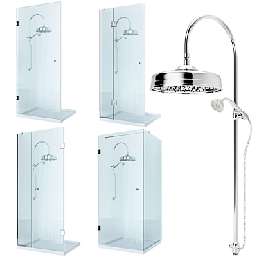 Modern Shower Set - Nicolazzi Doccia 3D model image 1 