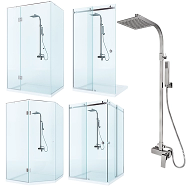 IMPRESE Grafiky ZMK041807090: 3DMax Shower Set 3D model image 1 