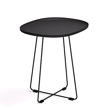 Compact Round Table - Halmar Tina 3D model image 1 