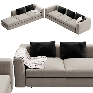 Luxury Otium Maxalto Sofa 3D model image 1 