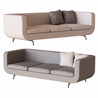 Modern Sofa Dubuffet by Minotti 3D model image 1 