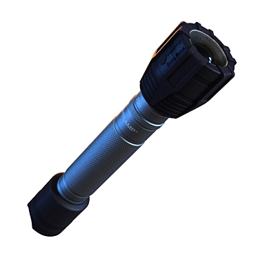 Zoomable Tactical LED Flashlight 3D model image 1 