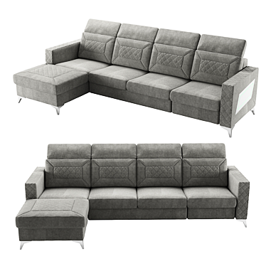 Luxury Faraday Sofa: Sleek Style & Supreme Comfort 3D model image 1 