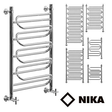 Nick LZ (g) Heated Towel Rail - Stylish and Customizable 3D model image 1 