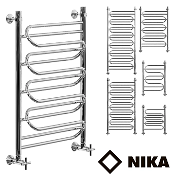 Nick LZ (g) -VP Heated Towel Rail: Stylish and Functional 3D model image 1 