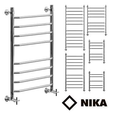 Nick LT_ (g) Heated Towel Rail: Stylish, Customizable, and Efficient 3D model image 1 