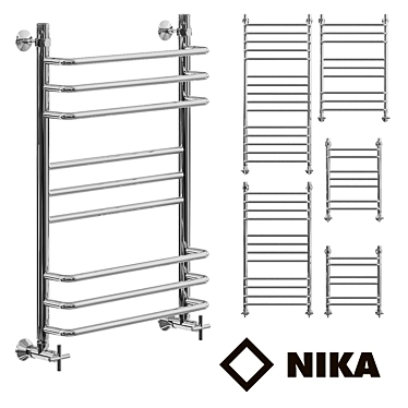 Sleek Electric Towel Rail: Nick L90_P 3D model image 1 